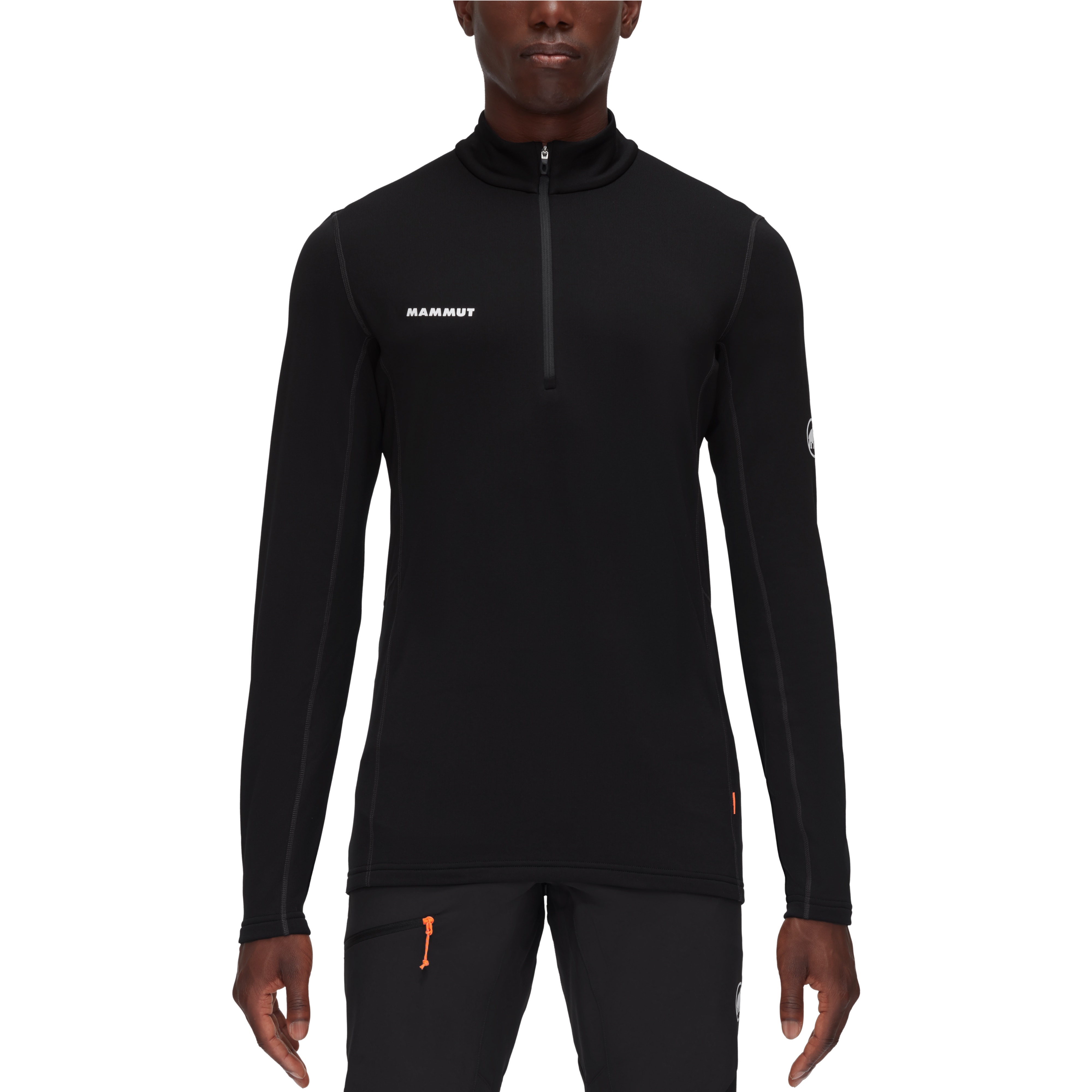 Mammut 長毛象 Aenergy ML Half Zip Pull AF Men 男款 保暖立領半拉鍊長袖排汗衣 #1016-01120-0001 黑 [HappyOutdoor]