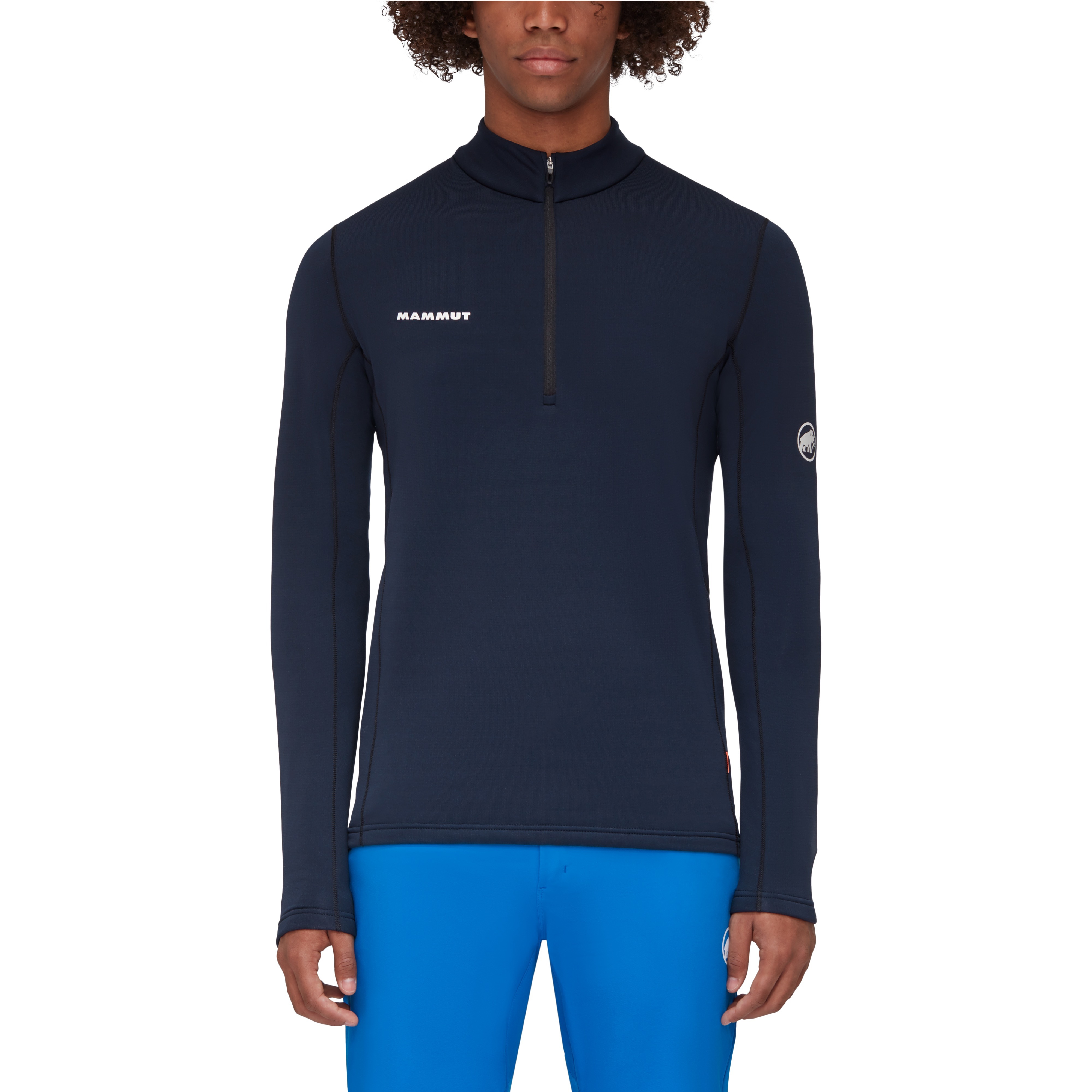 Mammut 長毛象 Aenergy ML Half Zip Pull AF Men 男款 保暖立領半拉鍊長袖排汗衣 #1016-01120-5924 夜藍 [HappyOutdoor]