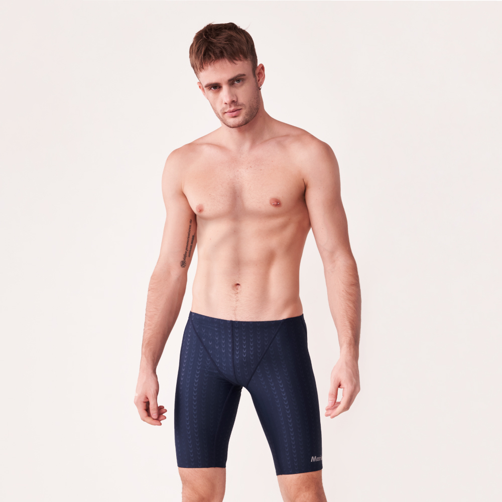 MAR-2140131 大男競賽型馬褲 - 魚鱗(深藍)