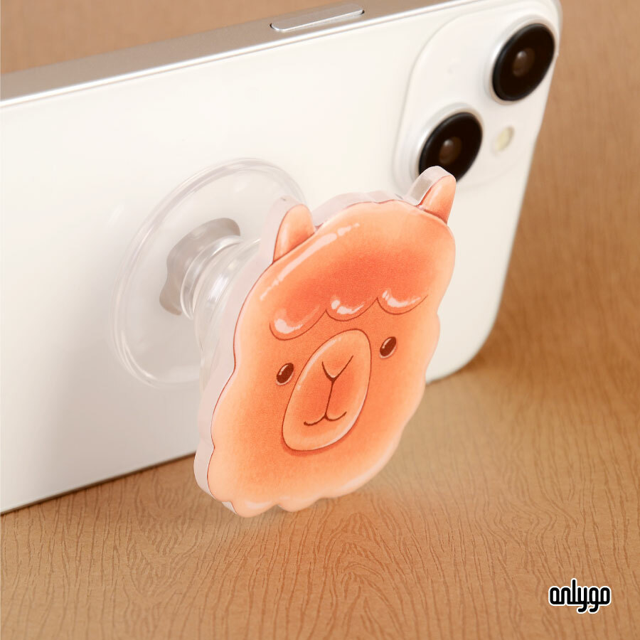 パンの動物携帯電話エアバッグホルダー（アルパカ）