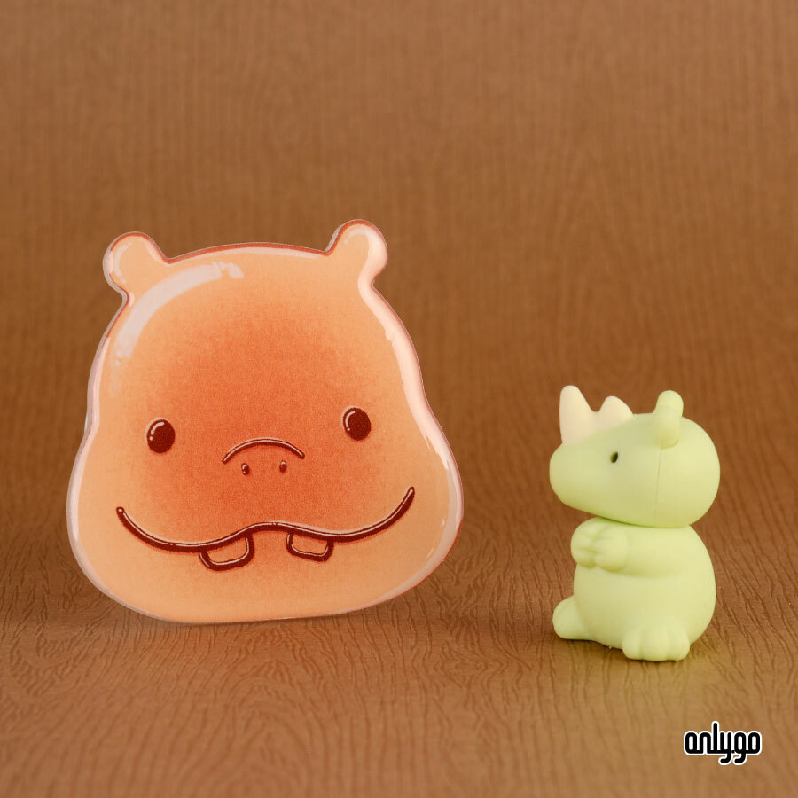 パンの動物携帯電話エアバッグホルダー（ヒッポ）