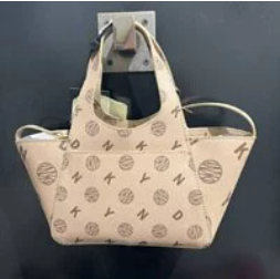 [S] DKNY KZD13V83 THE MINI LOGO EFFORTLESS TOTE,CHINO/BROWN, 755406970661 (SD643)