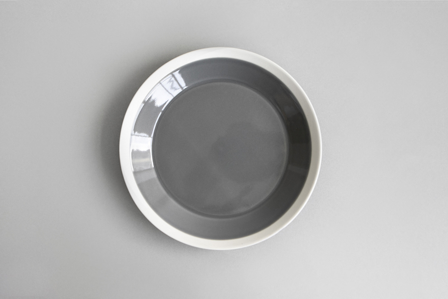 yumiko iihoshi porcelain-木村硝子店聯名dishes系列 盤18cm 薄霧灰