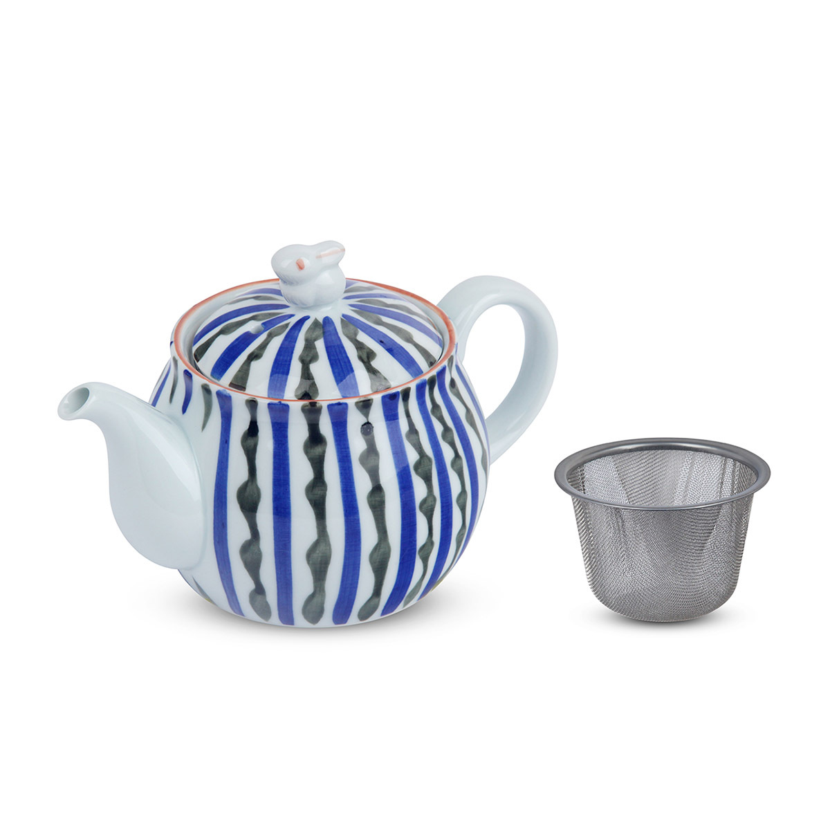 日本 有田燒 "うさぎ十草" 茶壺 -467434