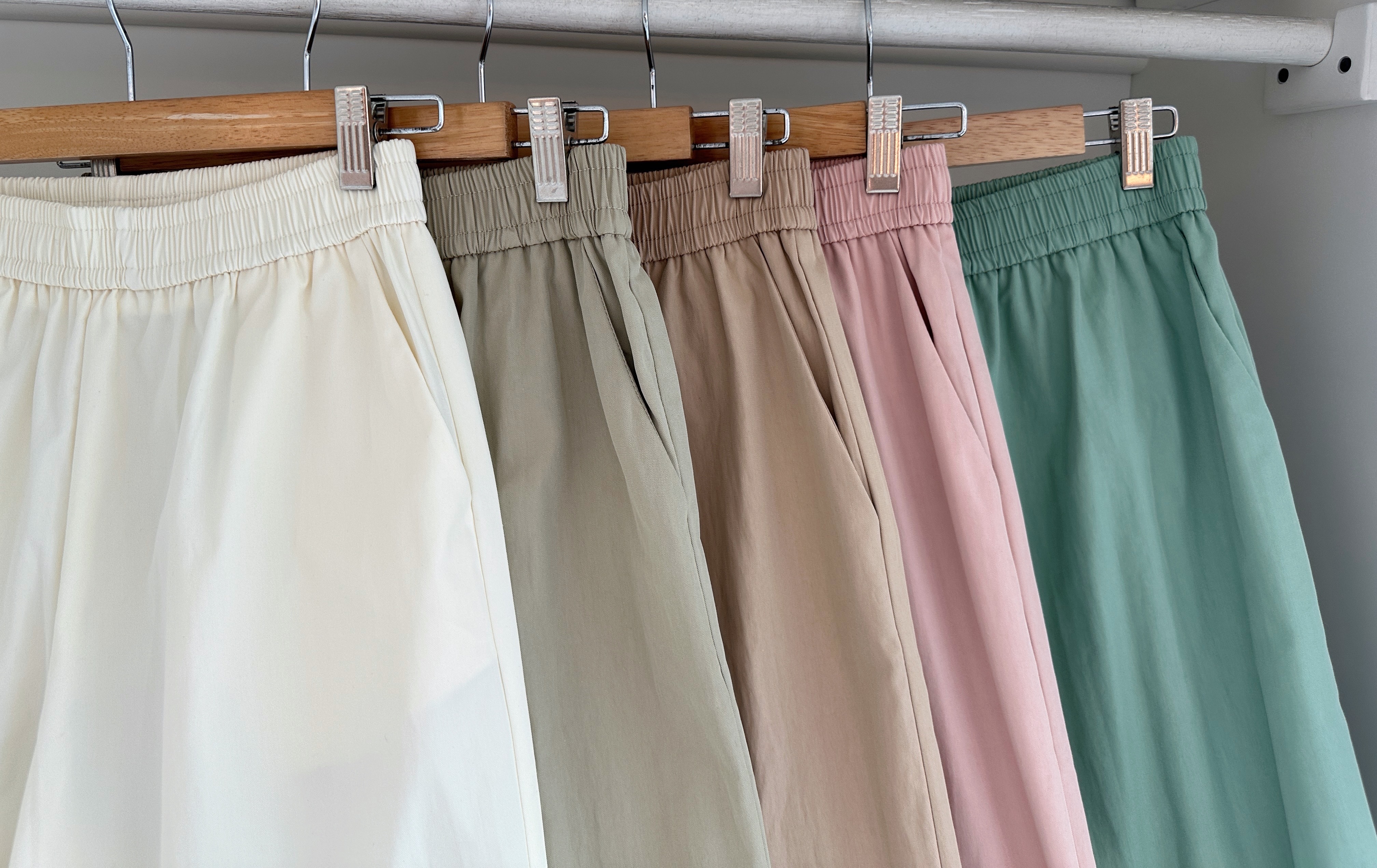 FOLDED HEM WIDE LEG PANT