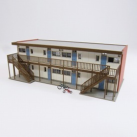 日本sankei 微縮藝術精品_【MP03-88】アパートC