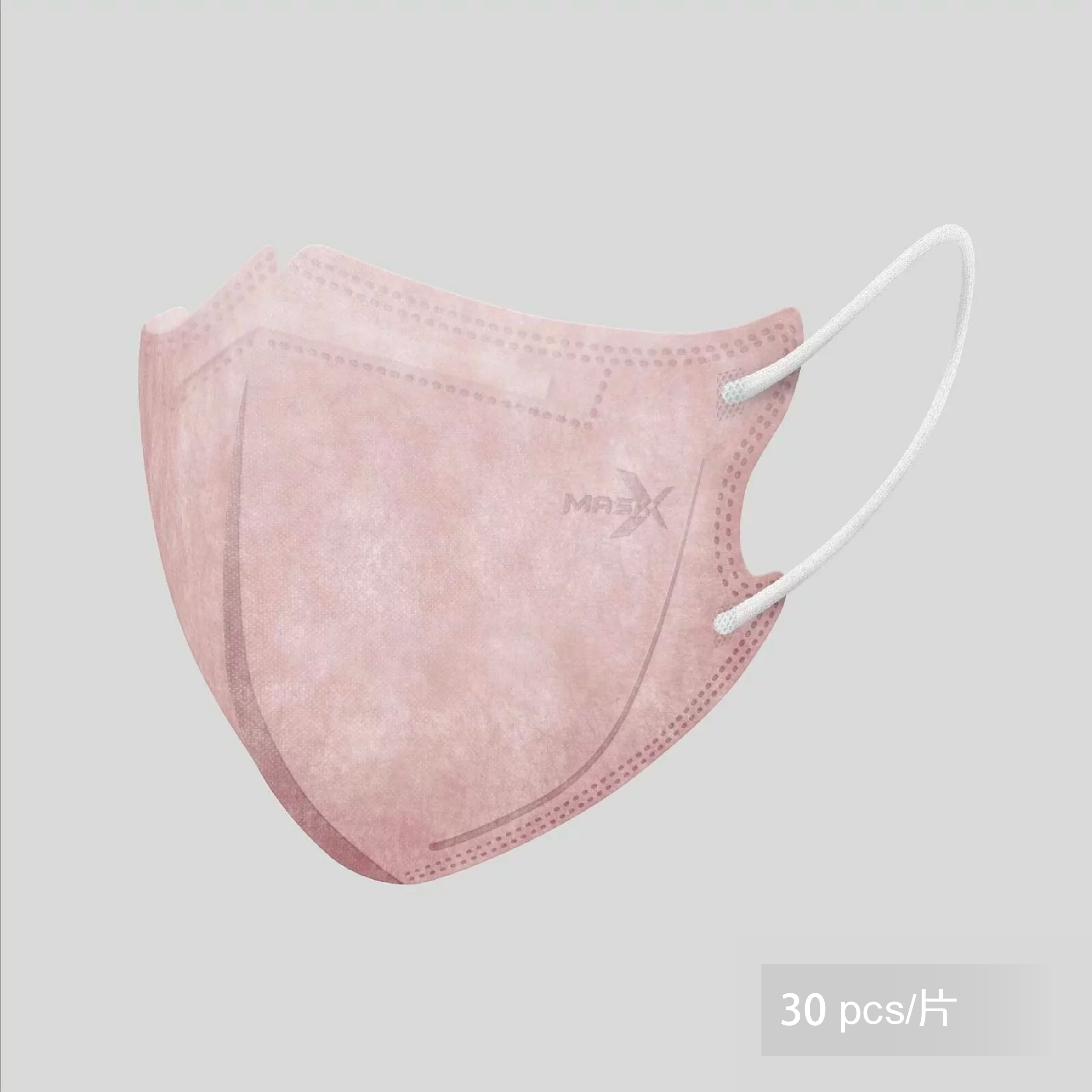 3D成人口罩 - 和紙系列 - 梅花粉 (30片)