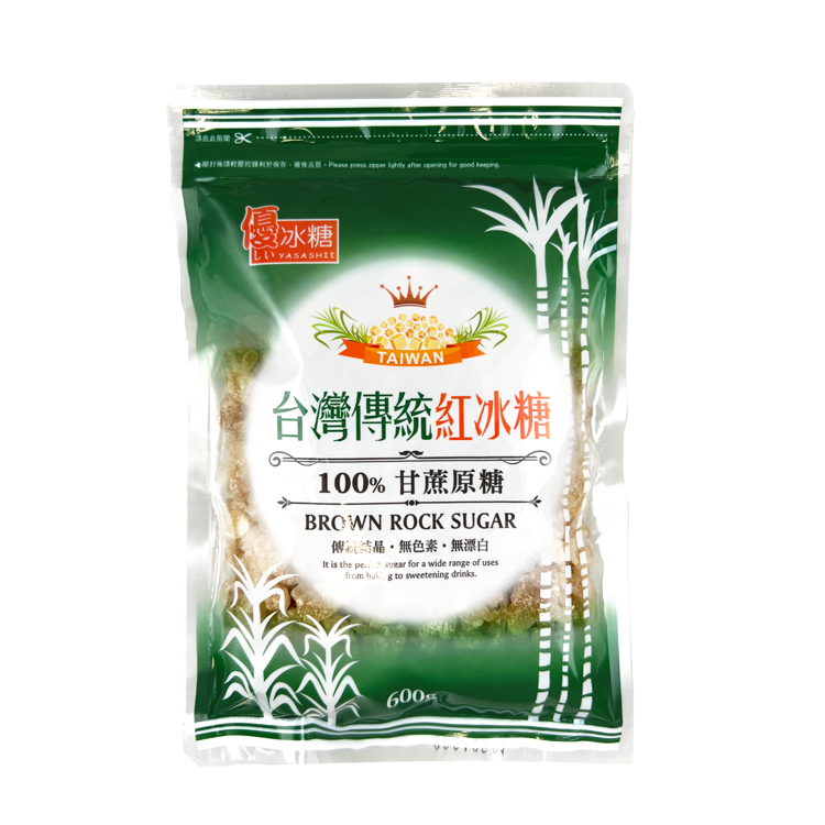 優-台灣傳統紅冰糖600g