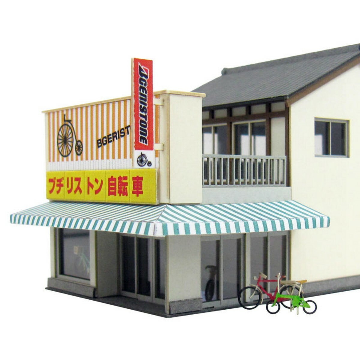 日本sankei 微縮藝術精品_【MP03-101】自転車屋