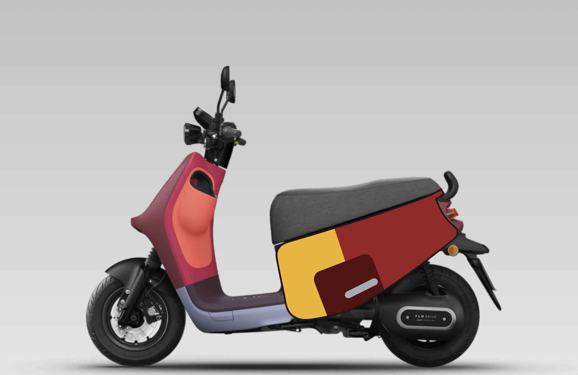 臺灣製造 BLR gogoro ID174 拼色色塊 雙面車套 車身防刮套 潛水衣布 防刮套 保護套 車套 機車配備 電動車防刮 智慧雙輪