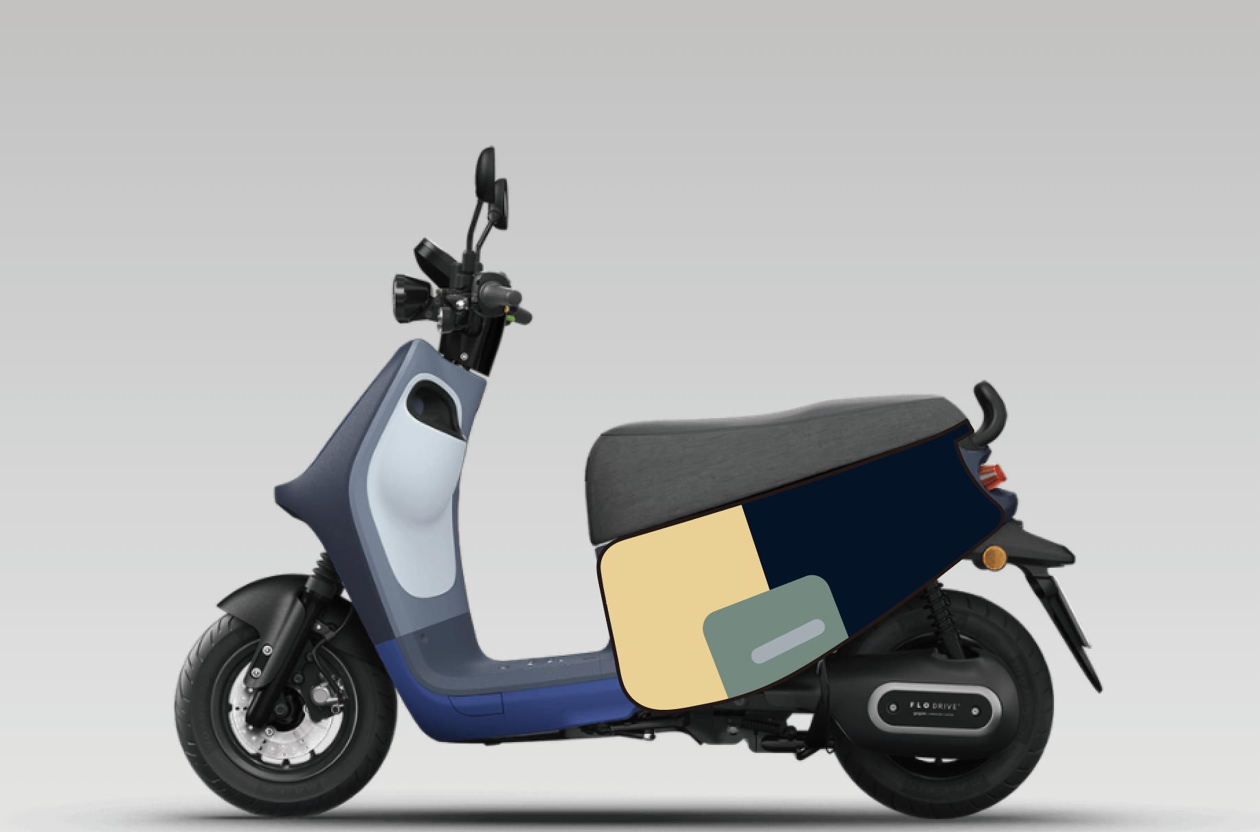 臺灣製造 BLR gogoro ID176 拼色色塊 雙面車套 車身防刮套 潛水衣布 防刮套 保護套 車套 機車配備 電動車防刮 智慧雙輪
