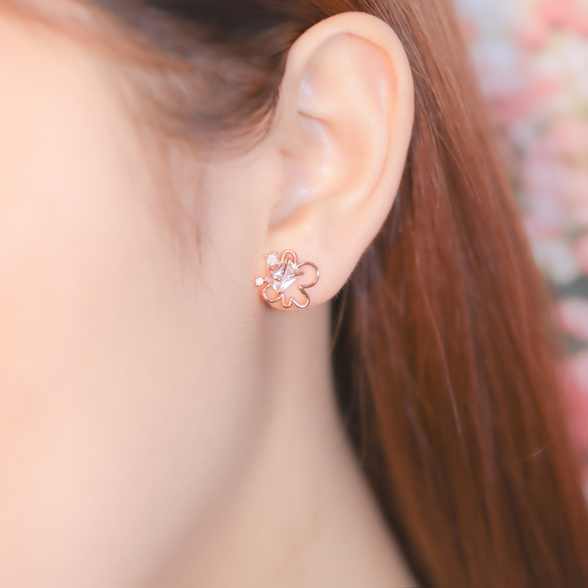 | 925 Silver・White Gold・Rose Gold | Melting By Love Earrings（Silver / Rose Gold） | EA0529 |