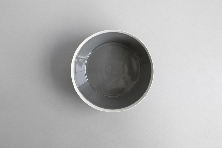 yumiko iihoshi porcelain-木村硝子店聯名dishes系列 碗M 薄霧灰