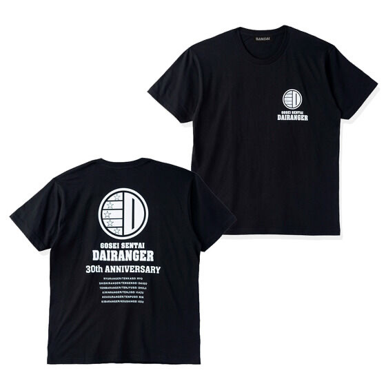 Pbandai 預訂2024/5月 五星戦隊ダイレンジャー　30周年記念　Tシャツ　(全6種)