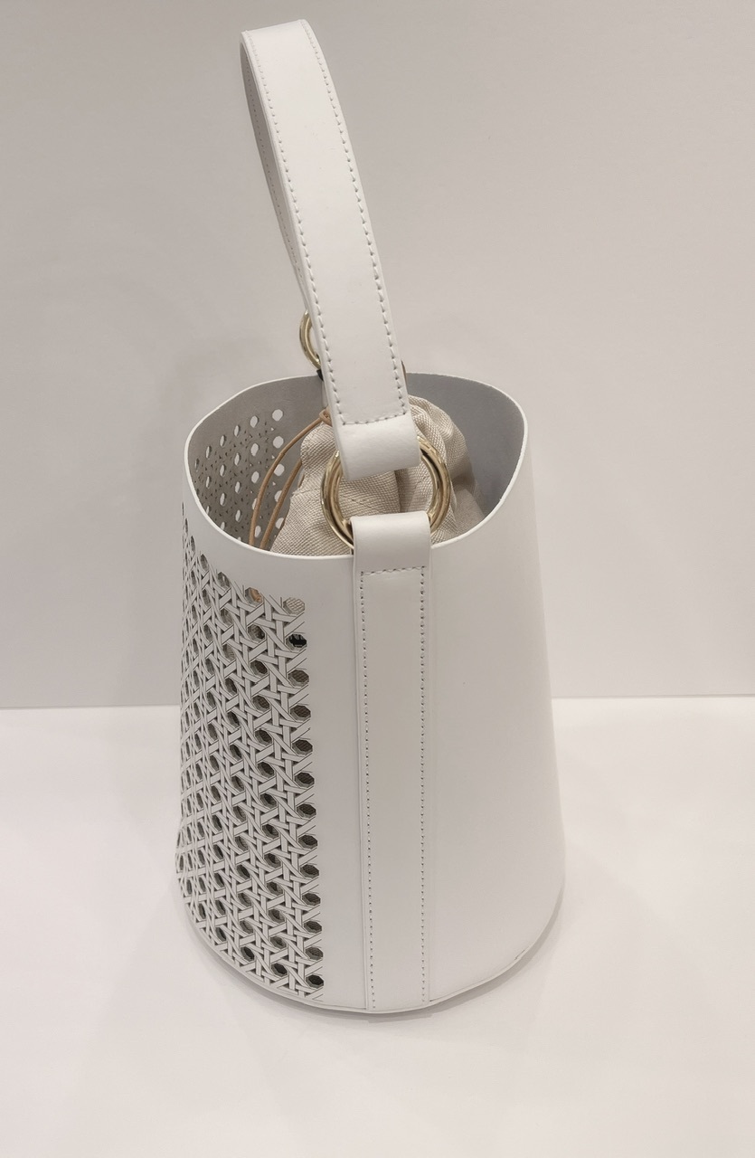 Italy牛皮水桶包