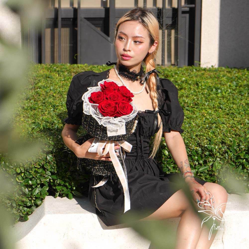 【就喜歡你香香的】6朵永生玫瑰花束-紅玫瑰