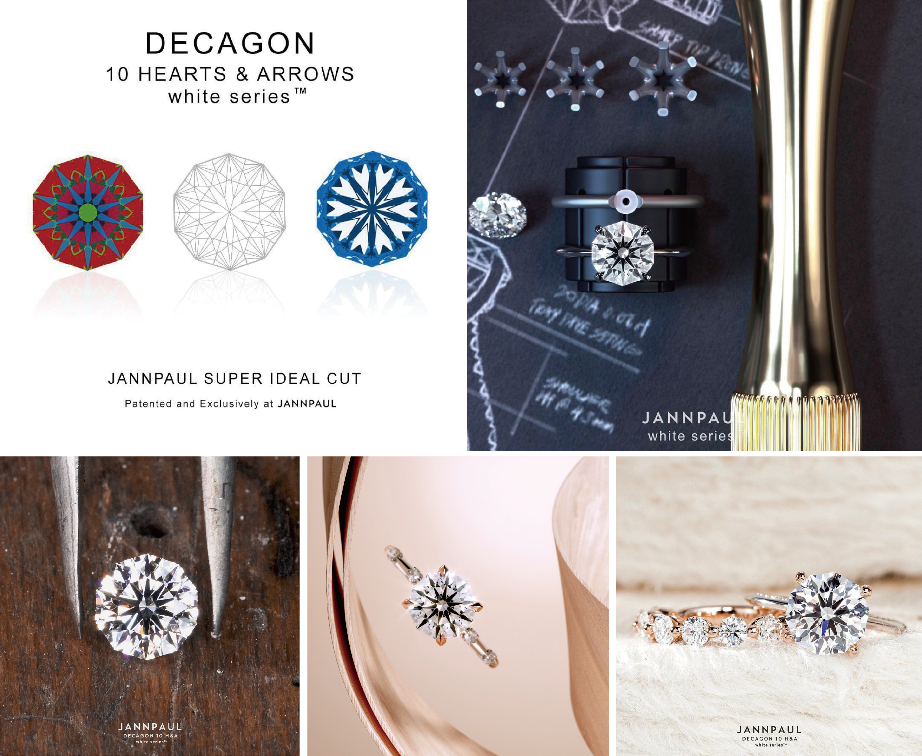 Decagon 10 Hearts & Arrows Diamond Cut | 「十心十箭」 鑽石切割