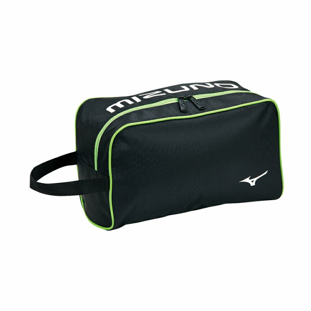 MIZUNO 鞋袋( 黑綠色 )