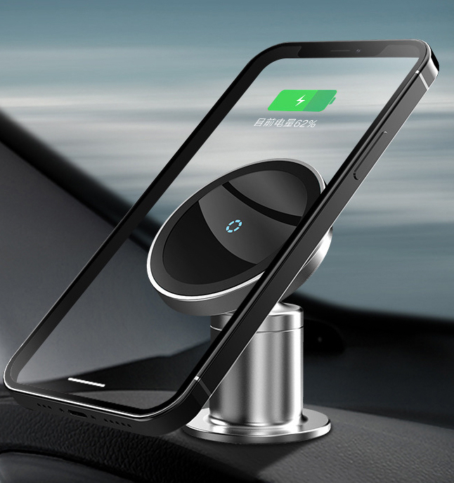 車用15W快充Magsafe磁吸無線充電 強力磁石緊密吸附