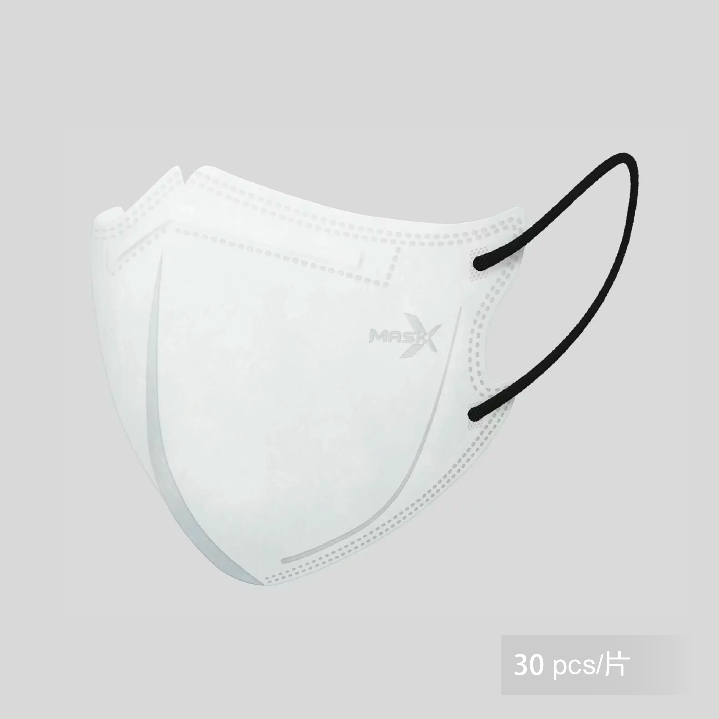 3D成人口罩 - 潮極系列 - 潮極黑 (30片)