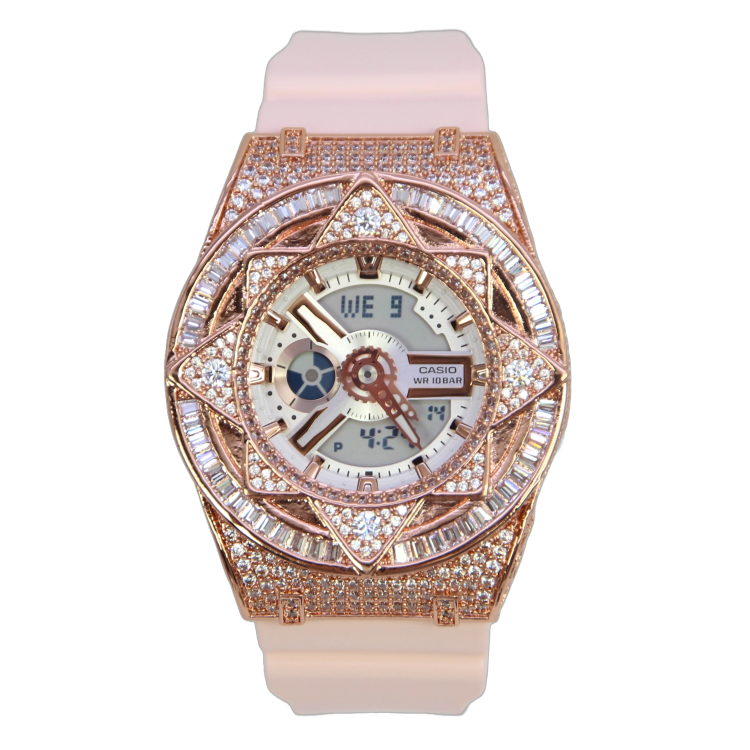 玫瑰金 改裝手錶 BA-110RG-4A - 魔法星