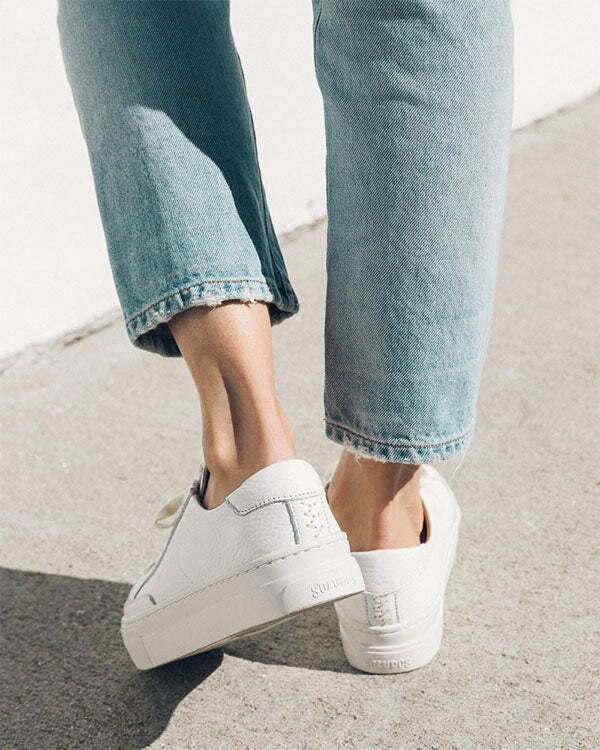 Soludos Ibiza Platform Sneaker White