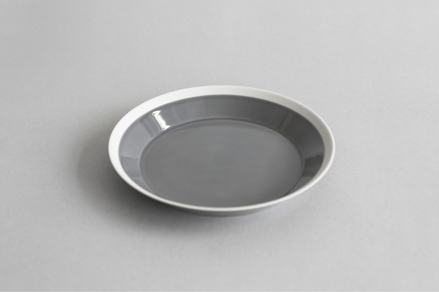 yumiko iihoshi porcelain-木村硝子店聯名dishes系列 盤20cm 薄霧灰