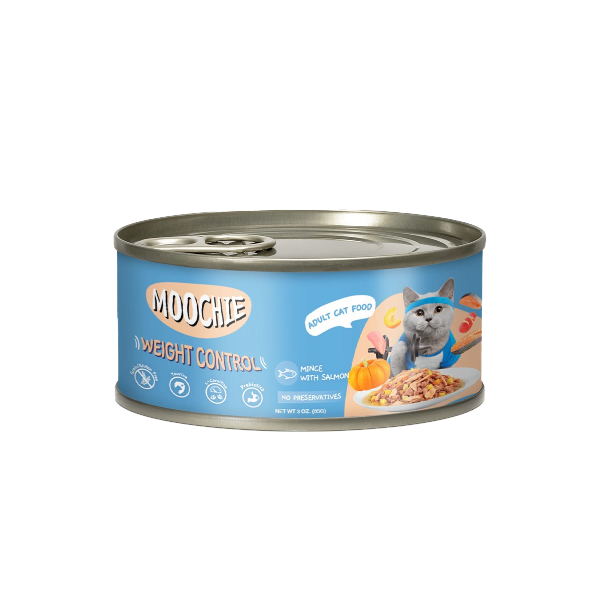 Moochie Weight Control Mince With Salmon．85g