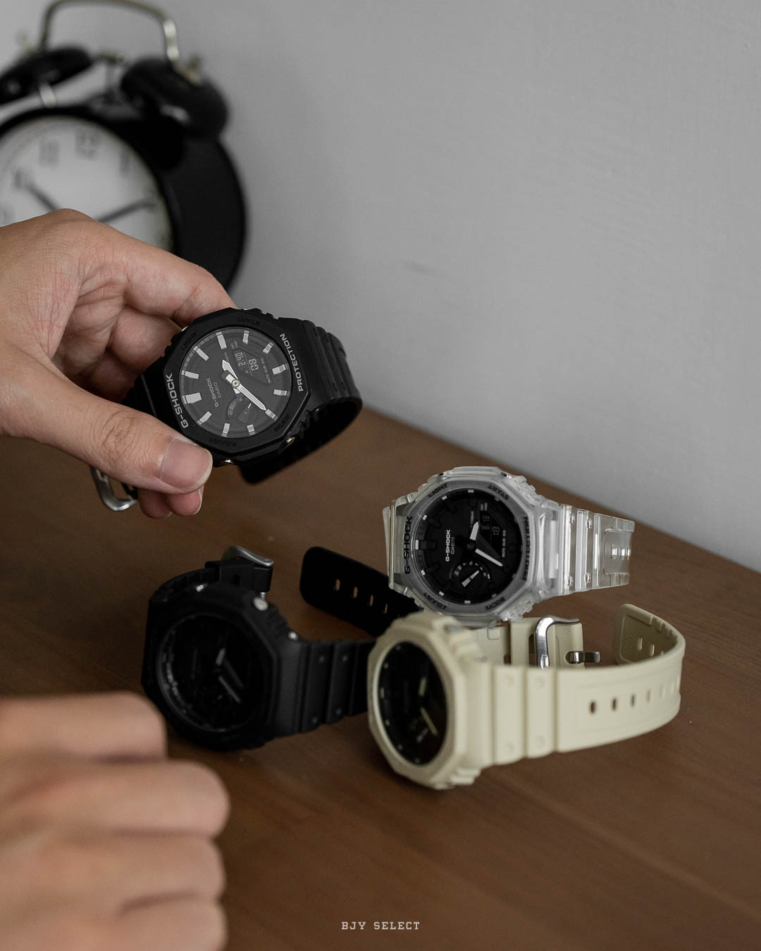 #現貨 G-SHOCK  農家橡樹 八角 耐衝擊構造 GA-2100-1A1極致黑(黑刻度)  1A極致黑(白刻度)  5A奶茶色  SKE-7A透明