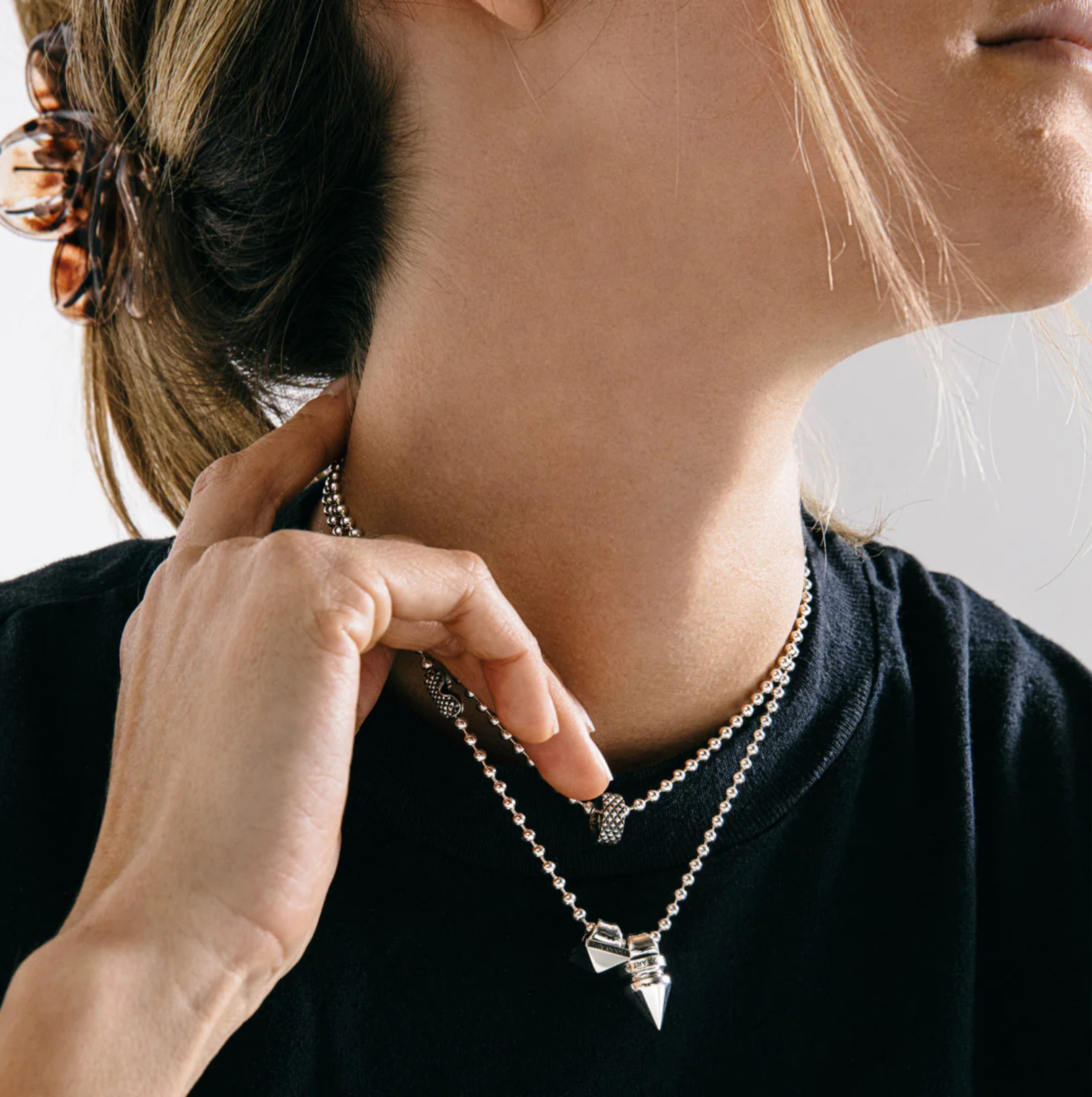 GA baby spike pendant, shorty