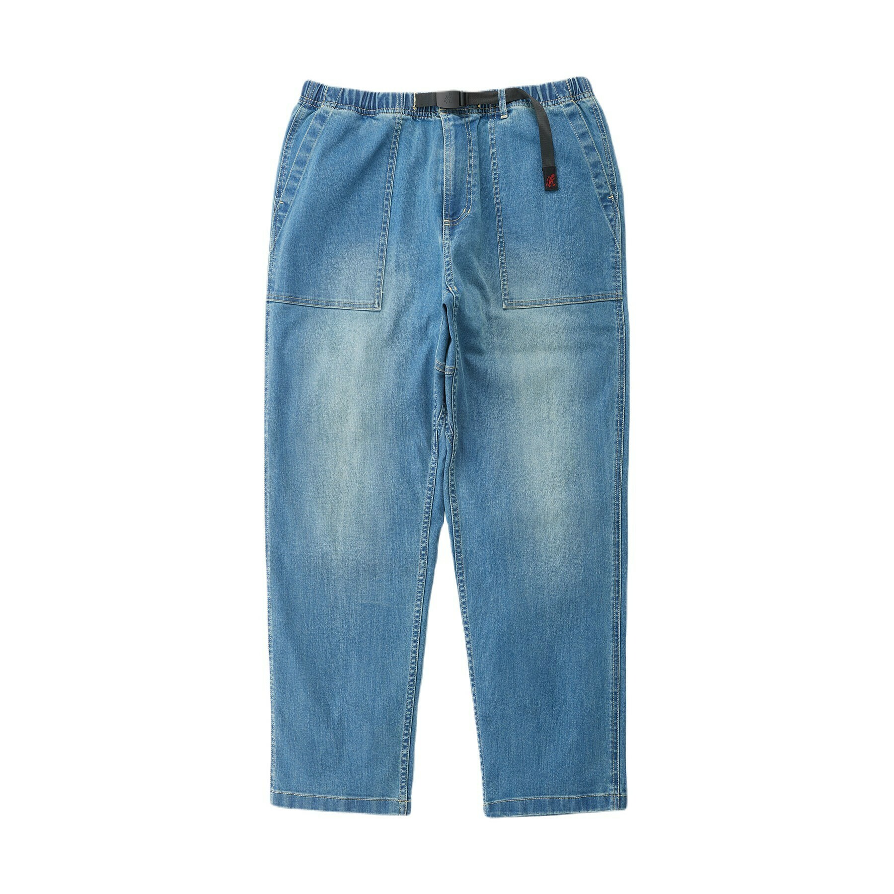 Gramicci stretch denim loose tapered ridge pant