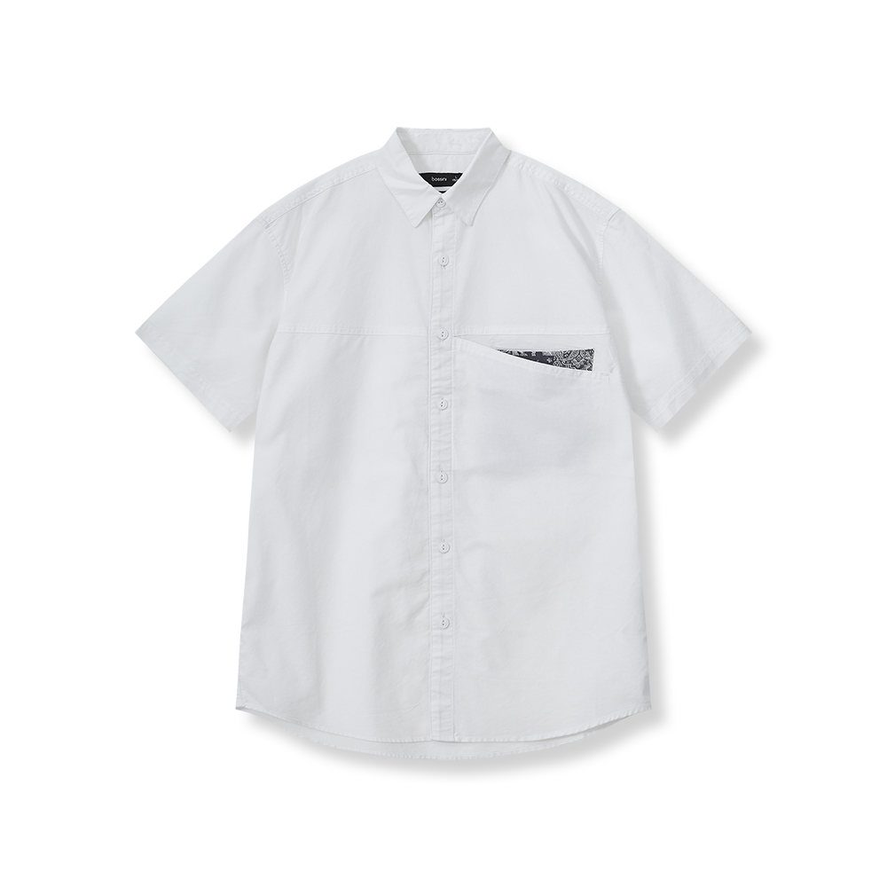 短袖純色恤衫