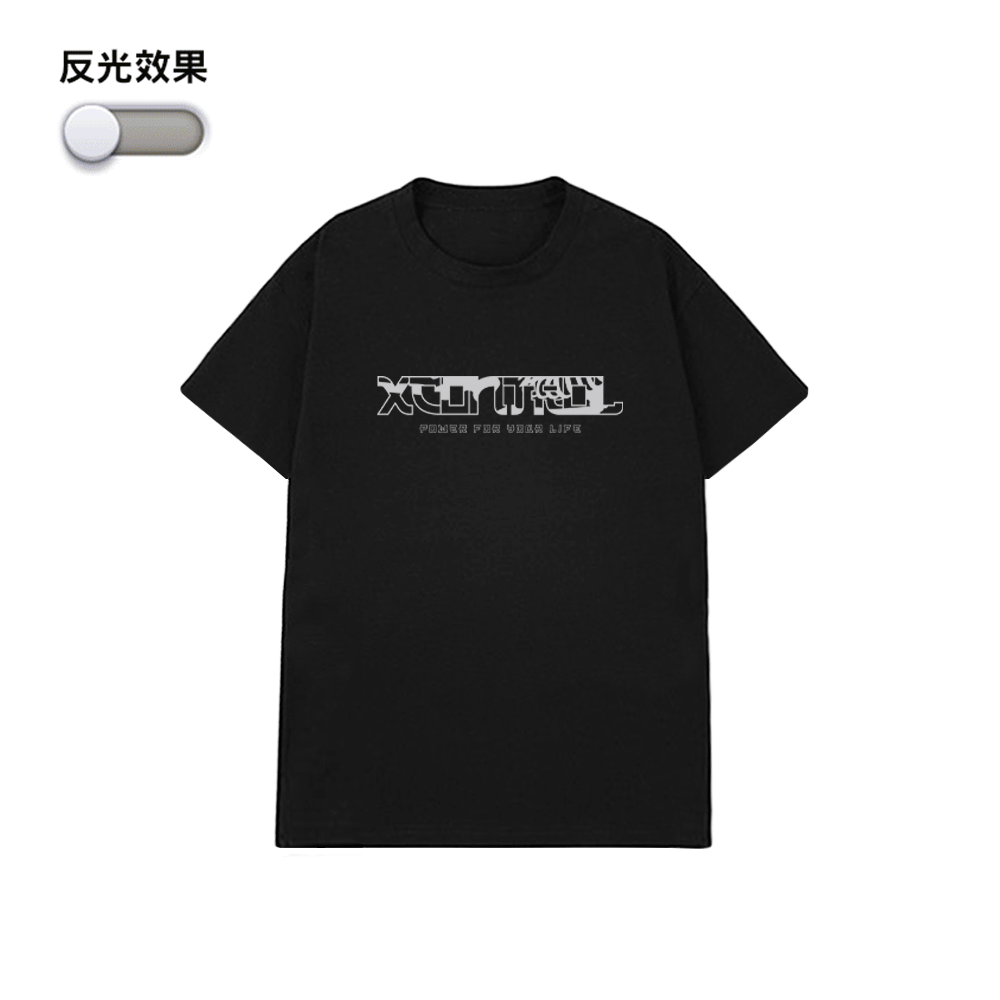 XCTRL半剖不倒翁短T-黑