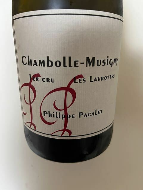 Philippe Pacalet Chambolle Musigny 1er Cru Les Lavrottes 2023