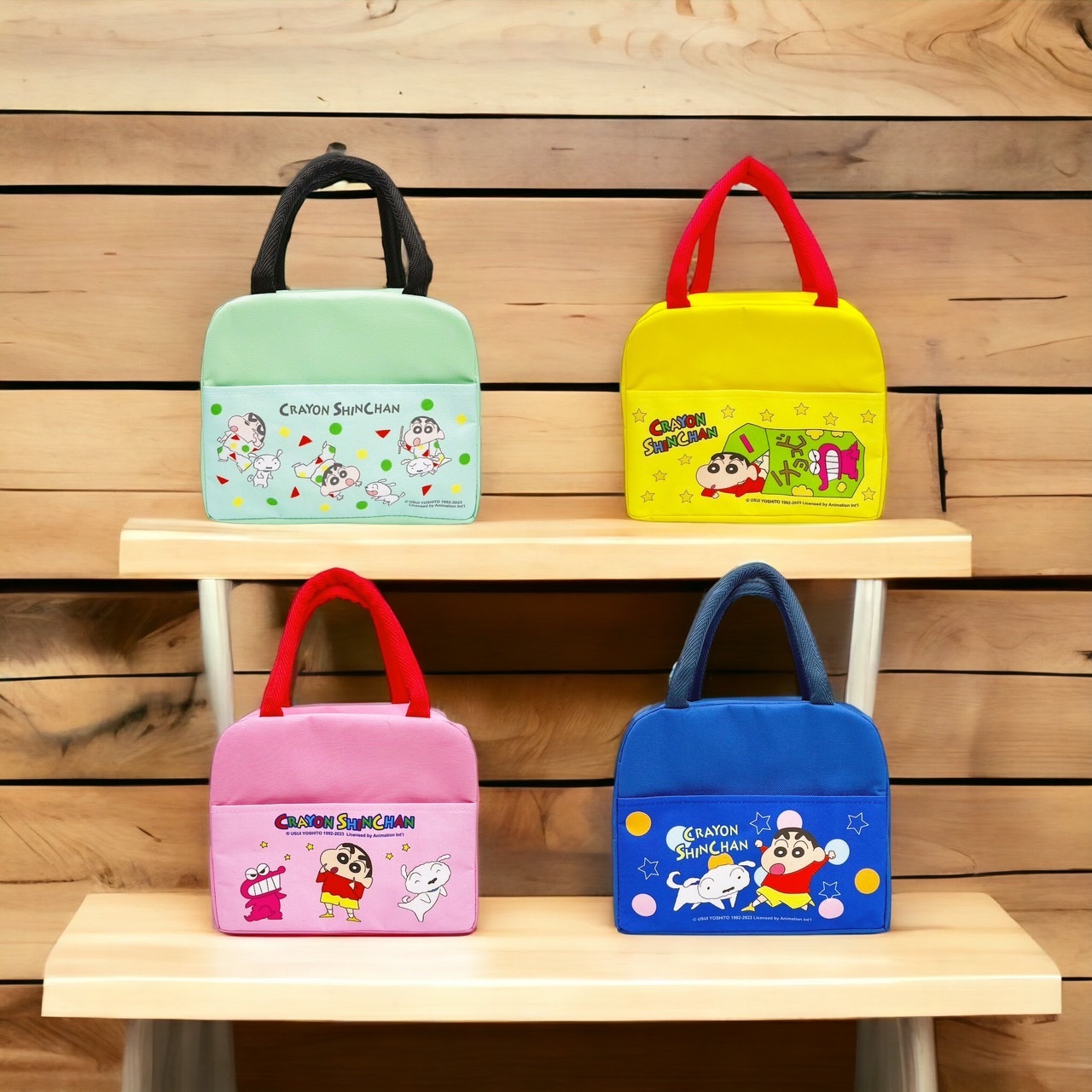 蠟筆小新 𝗖𝗿𝗮𝘆𝗼𝗻 𝗦𝗵𝗶𝗻𝗰𝗵𝗮𝗻 保冷便當袋 - 三人