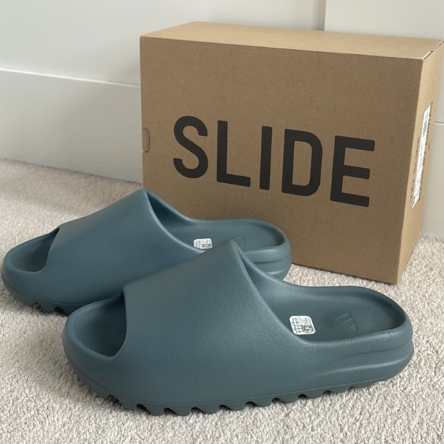 ADIDAS YEEZY SLIDE SLATE MARINE 拖鞋 涼鞋 鋸齒 灰綠 ID2349 / 預購