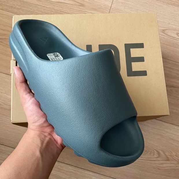 ADIDAS YEEZY SLIDE SLATE MARINE 拖鞋涼鞋鋸齒灰綠ID2349 / 預購