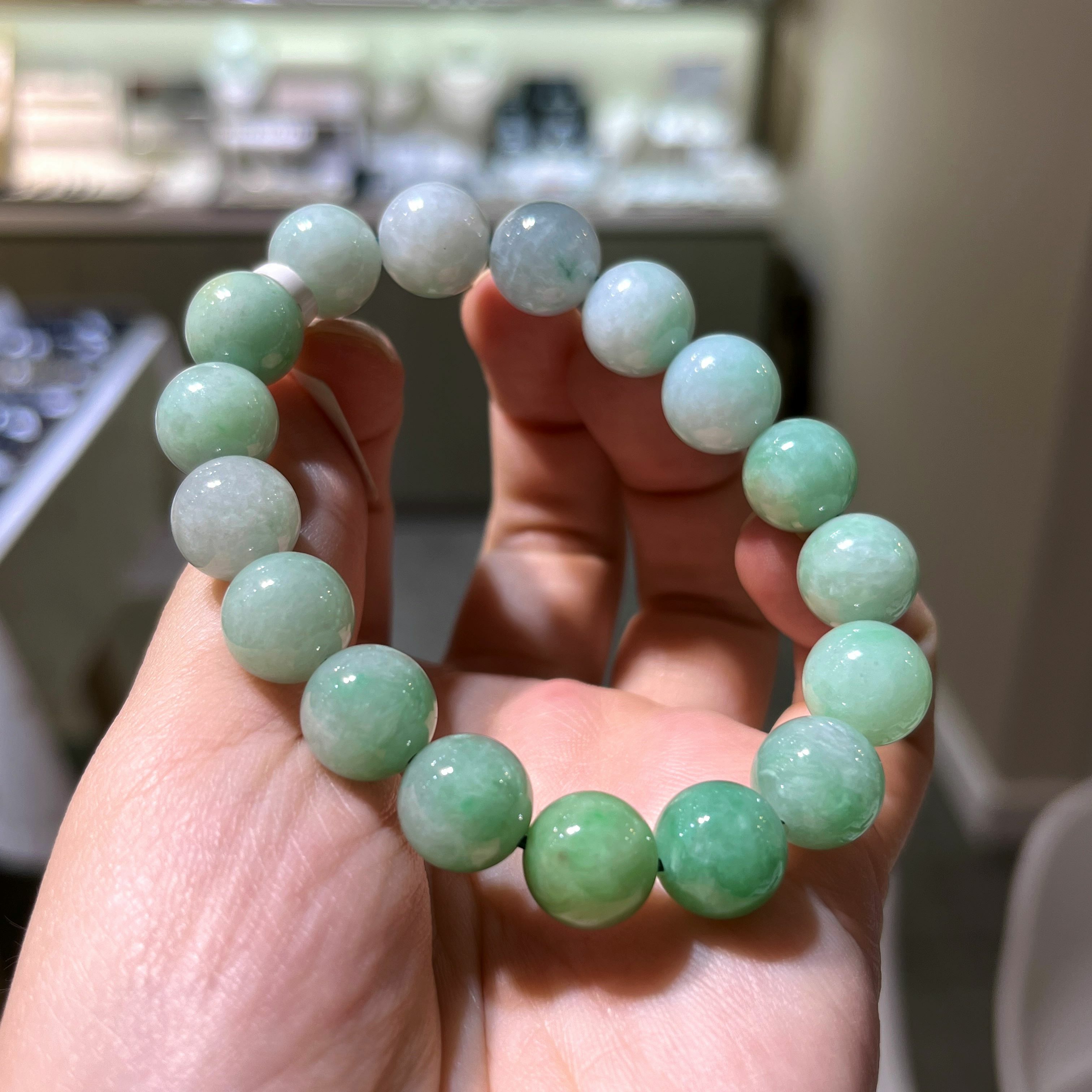 綠翡翠手串 11mm 02