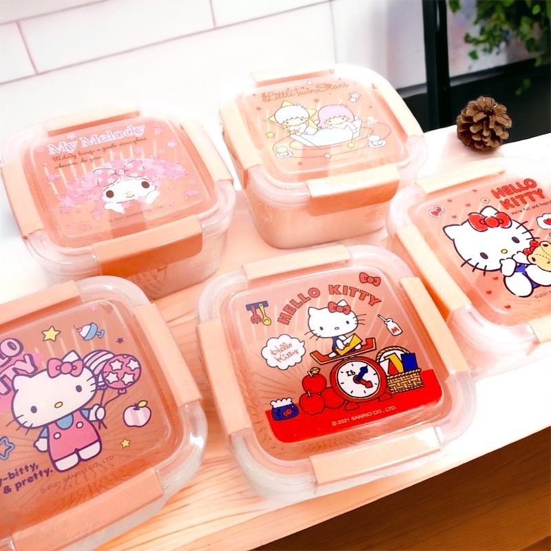 三麗鷗｜𝗦𝗮𝗻𝗿𝗶𝗼 雙層果蔬瀝水籃保鮮盒