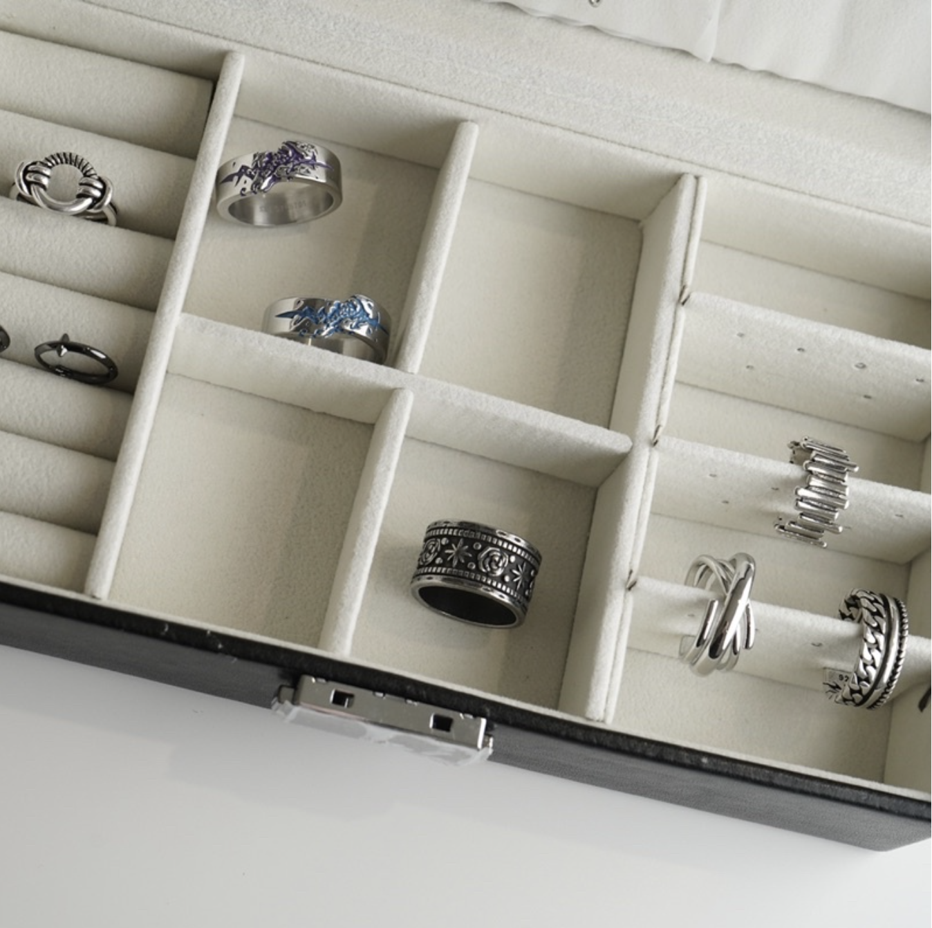 JIN ACC 皮革多層飾品盒 飾品收納 配件收納 收藏盒 飾品盒 收納盒 可鎖