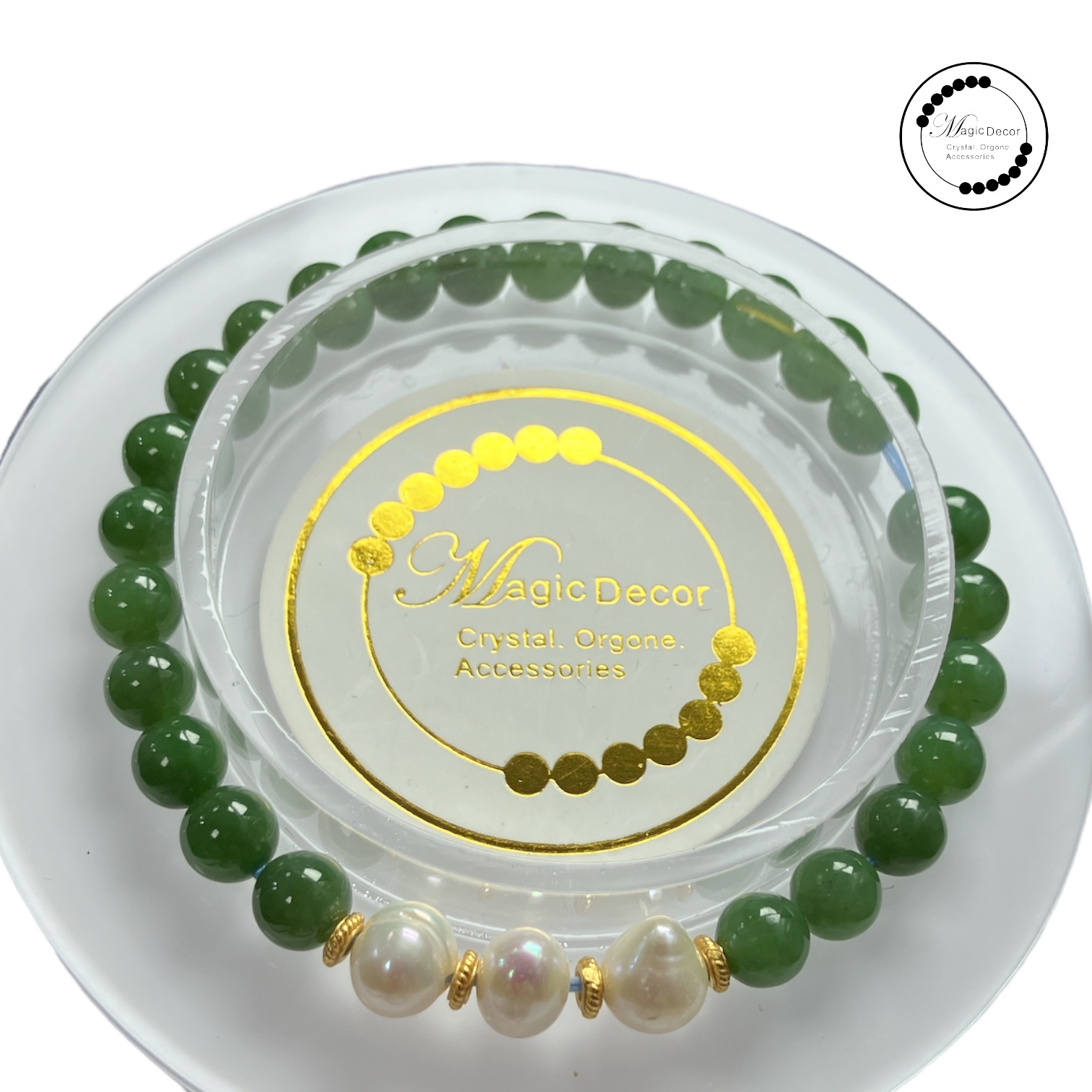 250809 - C59 6mm+三生三世碧玉+3粒珍珠設計款手串