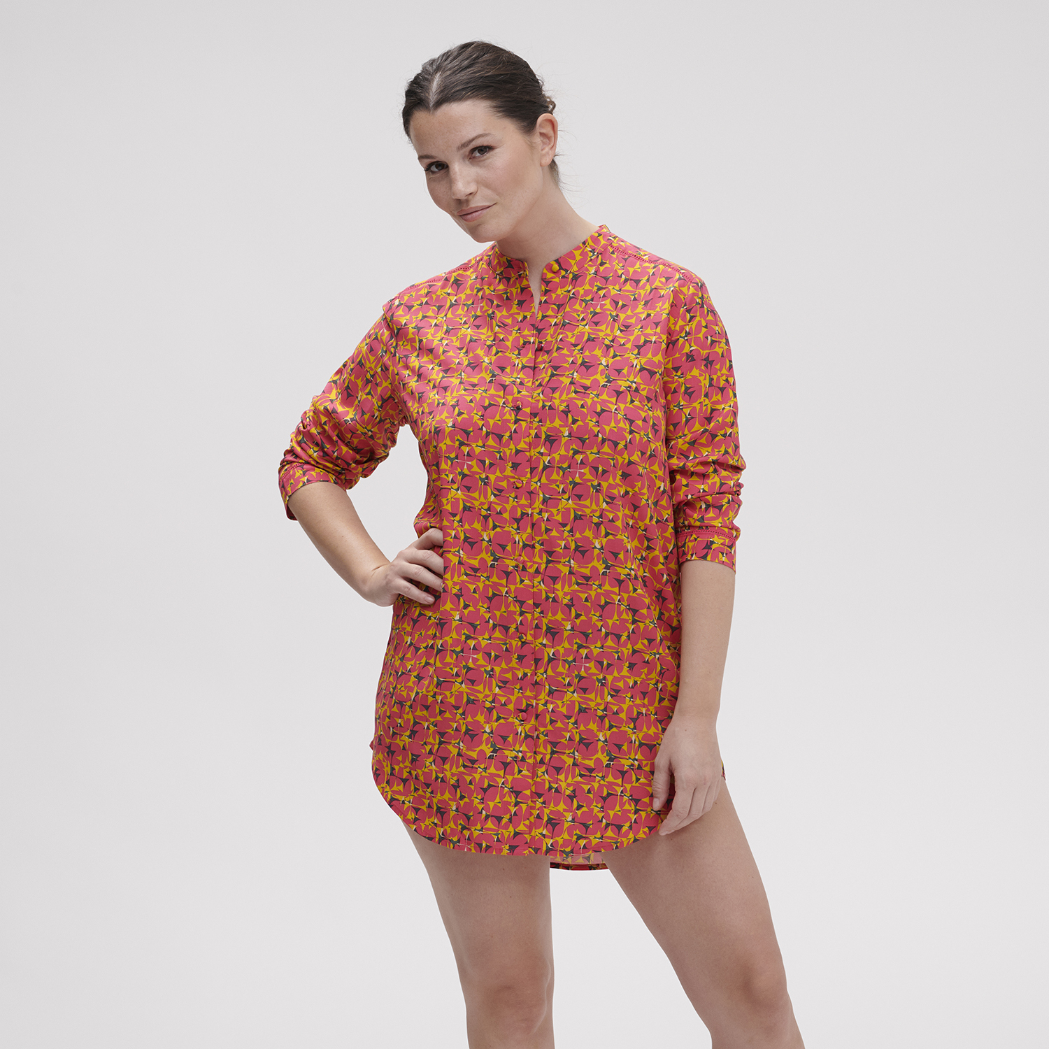 SONGE 夢 襯衫式睡衣 時尚印花