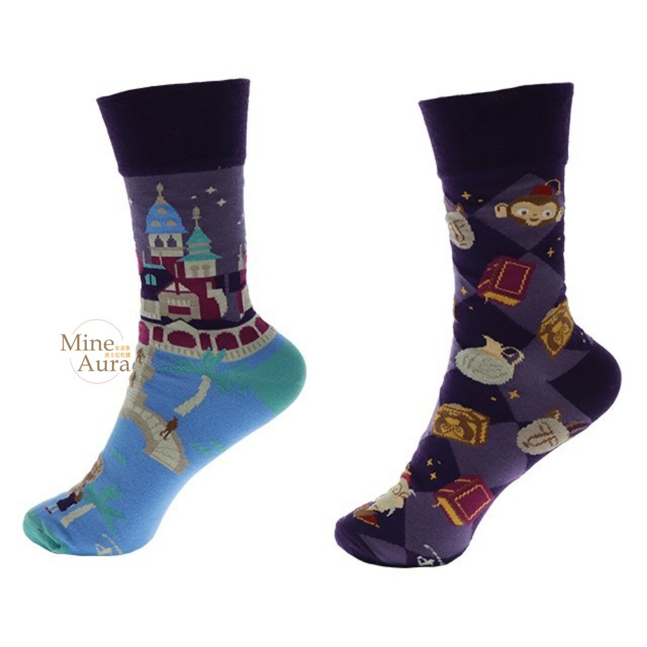 香港迪士尼樂園 迷離大宅 圖案 成人襪 襪子 -香港迪士尼樂園