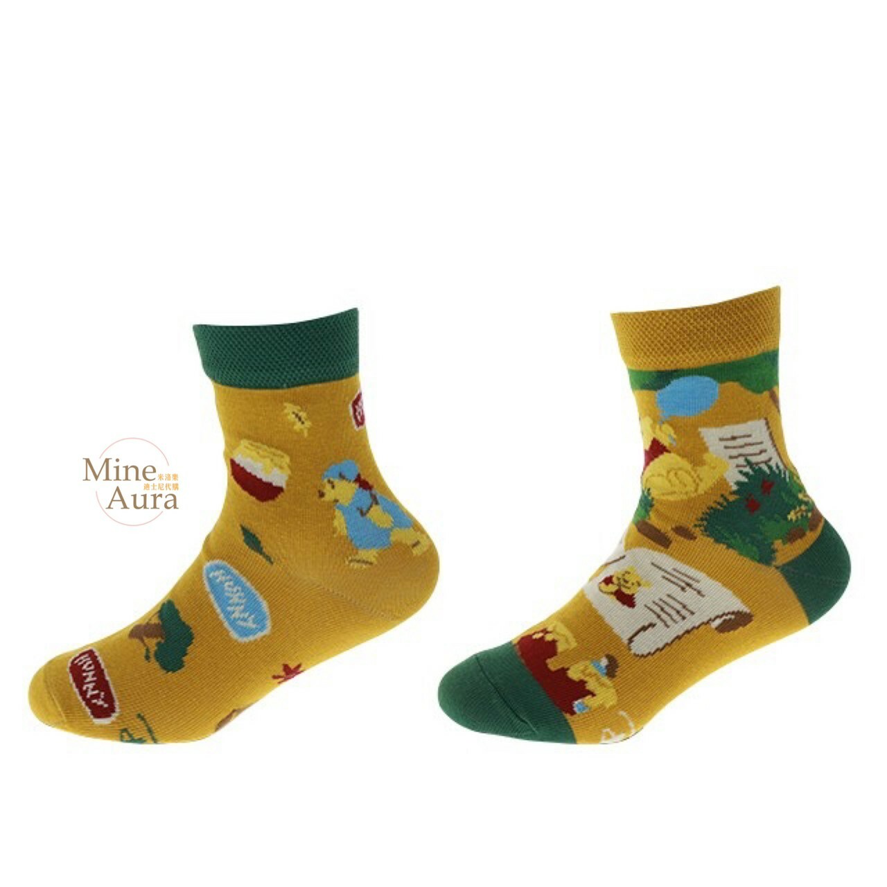 小熊維尼 Winnie the Pooh 歷險之旅 圖案 兒童襪 襪子 -香港迪士尼樂園