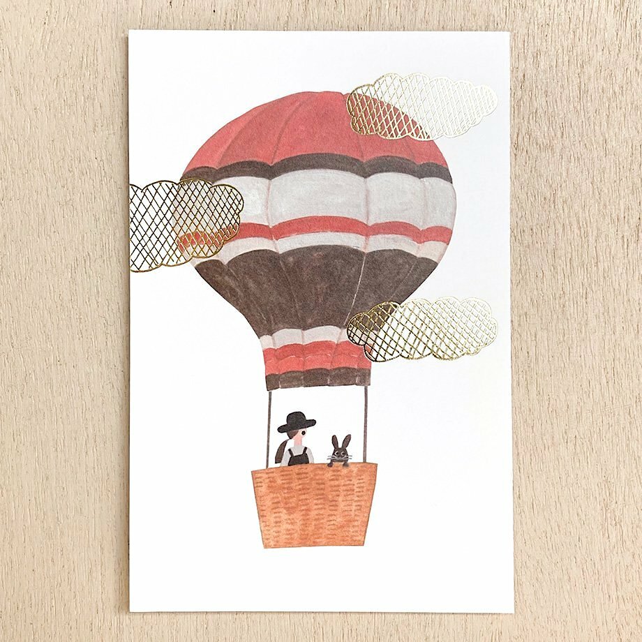 Hyogensha Postcard with Hot Foil Stamping－Necktie Series (Japanese Stationery Brand)