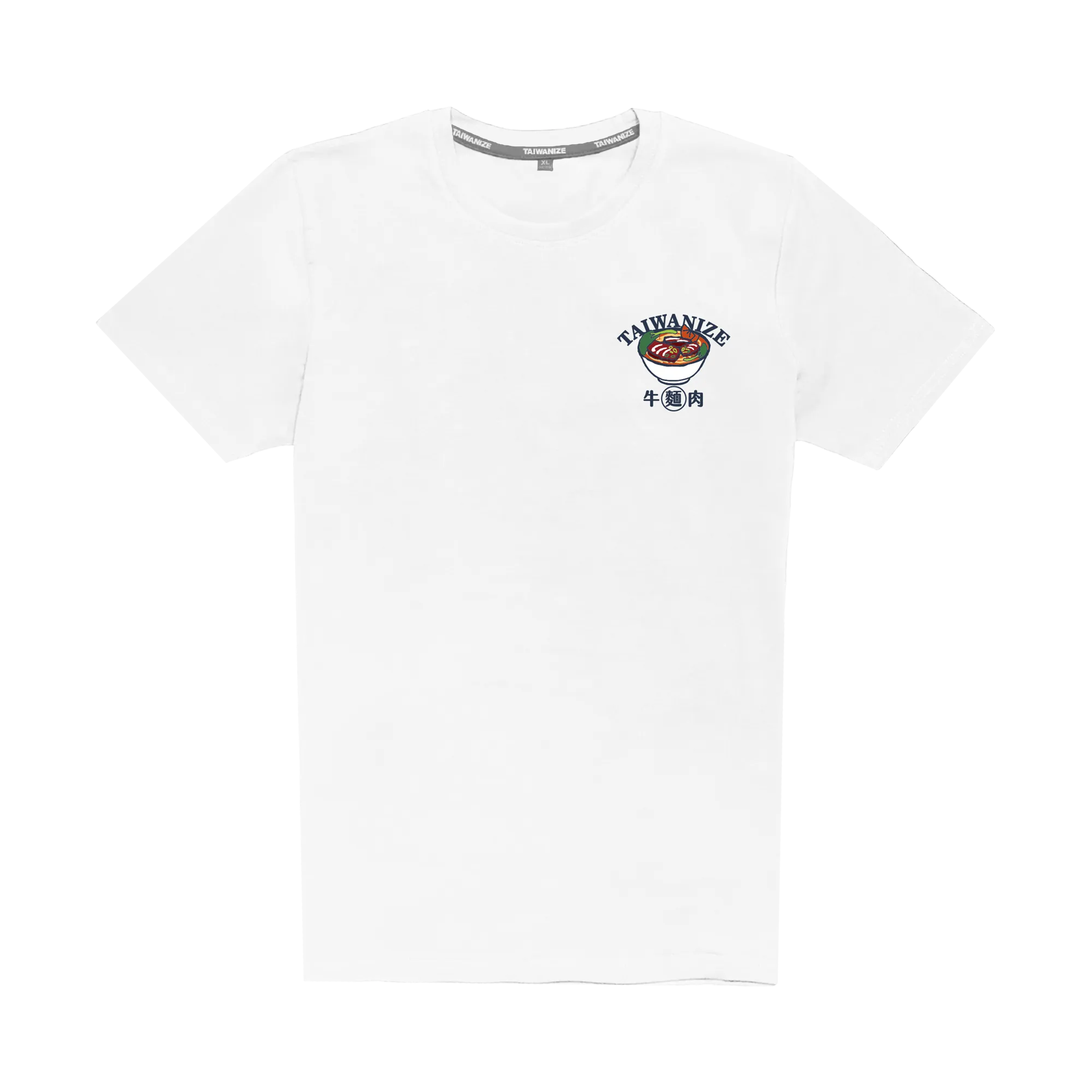 TAIWANIZE 台湾グルメ 牛肉麺刺繍モダールTシャツ