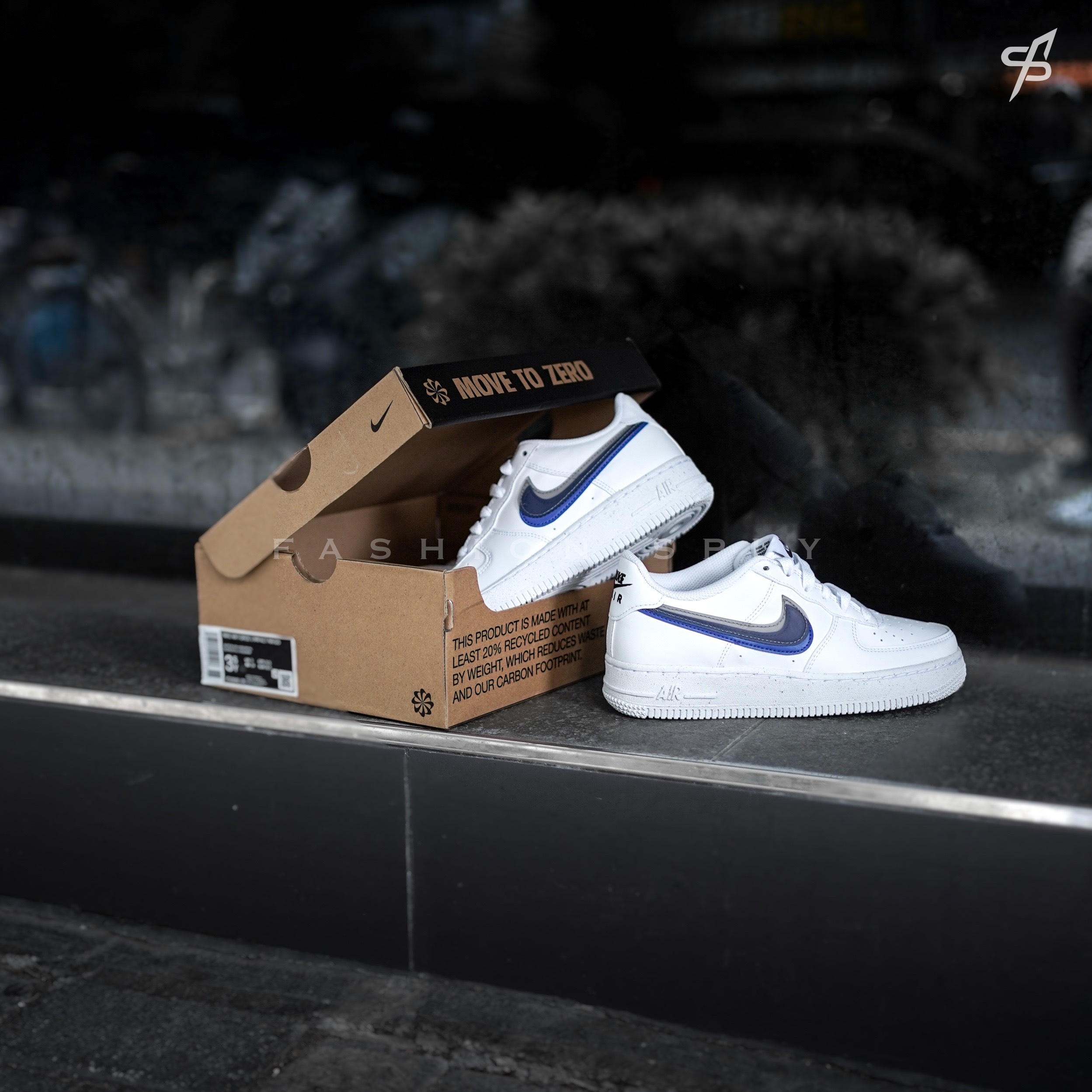 Nike Air Force 1 Low Impact Next Nature 白果棟雙勾GS