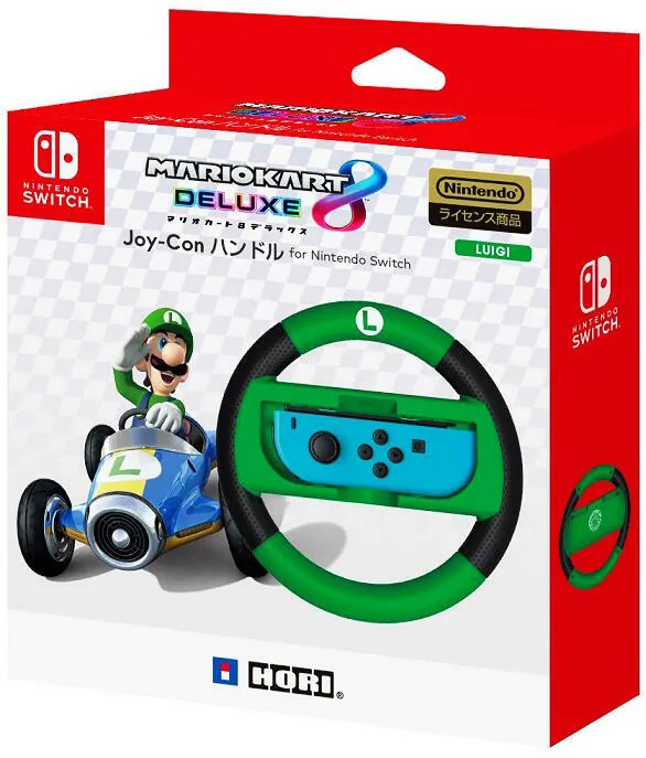 NS HORI Joy-Con 方向盤 (路易吉款)