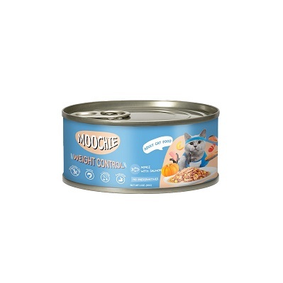 泰國Moochie 貓 海鮮系列 三文魚罐頭(體重控制) 85g【原箱24罐】