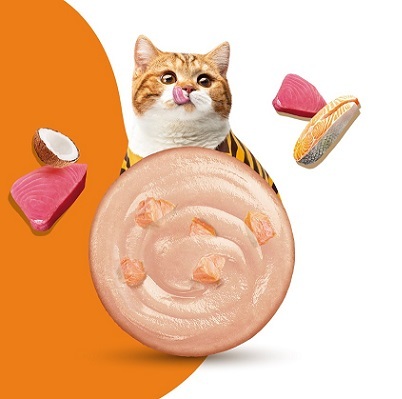 泰國Moochie 貓 海鮮系列 吞拿魚三文魚罐頭 85g【原箱24罐】